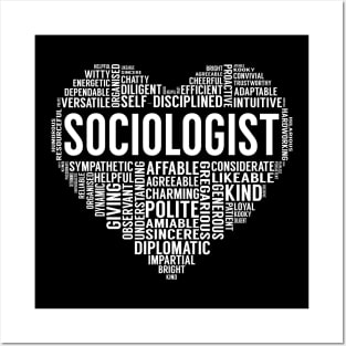 Sociologist Heart Posters and Art